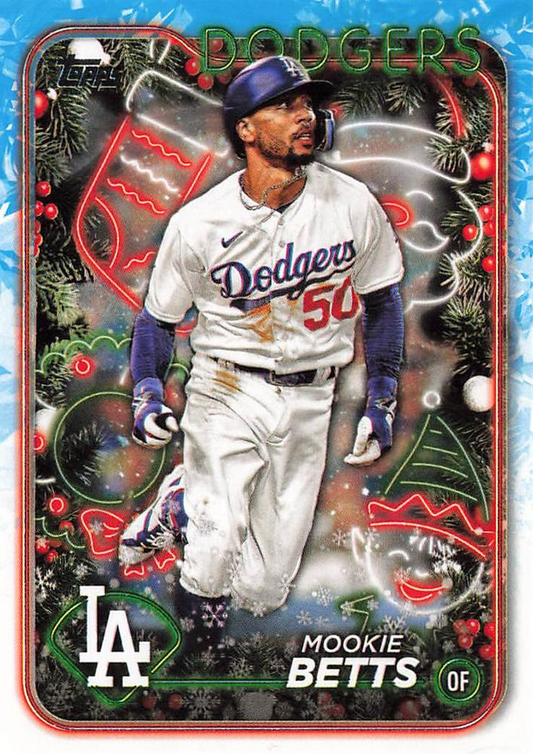 2024 Topps Holiday Mookie Betts Los Angeles Dodgers #H135