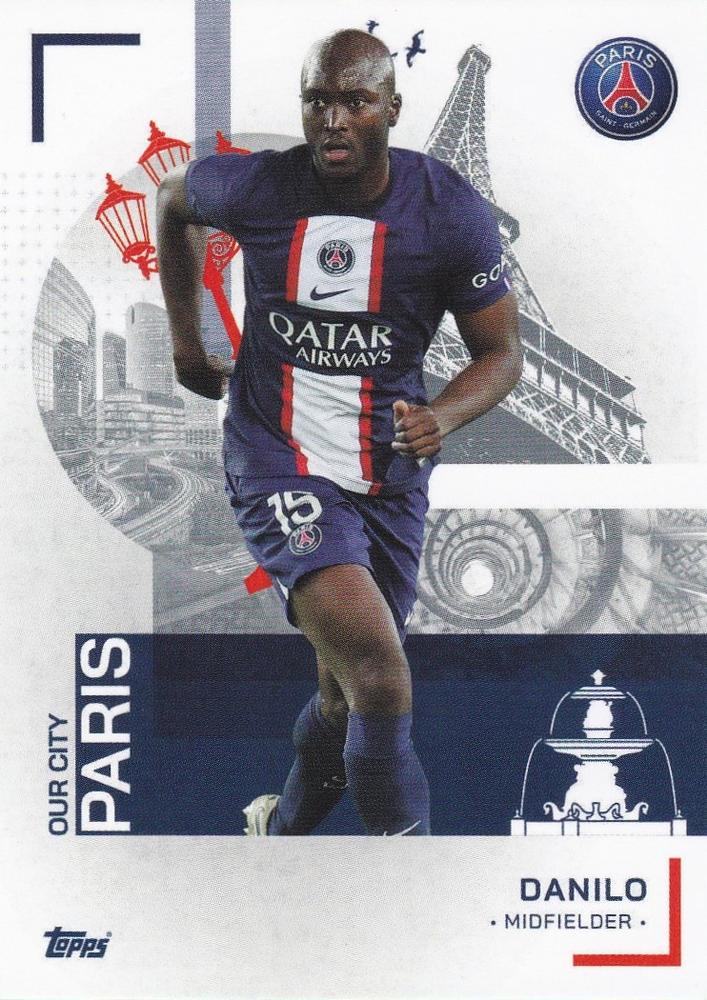 2022 Topps PSG Team Set Danilo #28 Paris Saint-Germain