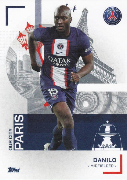2022 Topps PSG Team Set Danilo #28 Paris Saint-Germain
