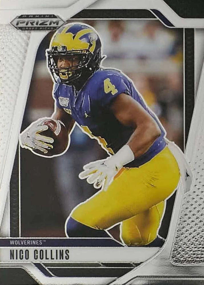2025 Panini Prizm Draft Picks Nico Collins #182 Michigan Wolverines
