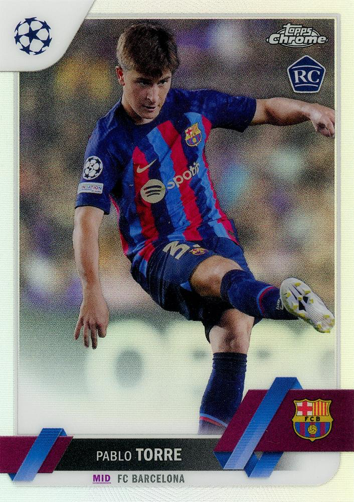 2022 Topps Chrome UCC Pablo Torre Refractor #32 FC Barcelona