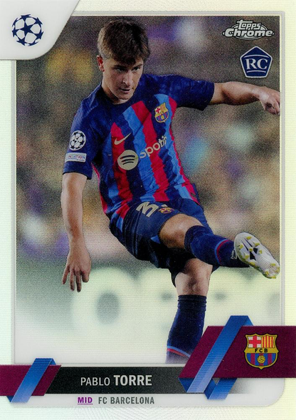 2022 Topps Chrome UCC Pablo Torre Refractor #32 FC Barcelona