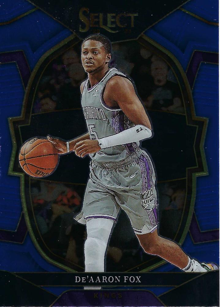 2022 Panini Select Blue De'Aaron Fox #13 Sacramento Kings