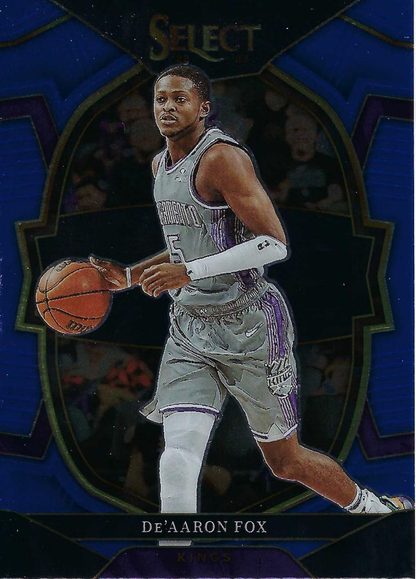2022 Panini Select Blue De'Aaron Fox #13 Sacramento Kings