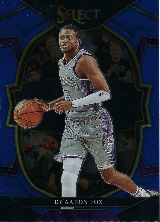 2022 Panini Select Blue De'Aaron Fox #13 Sacramento Kings