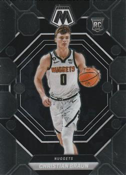 2022 Panini Mosaic Christian Braun RC #240 Denver Nuggets