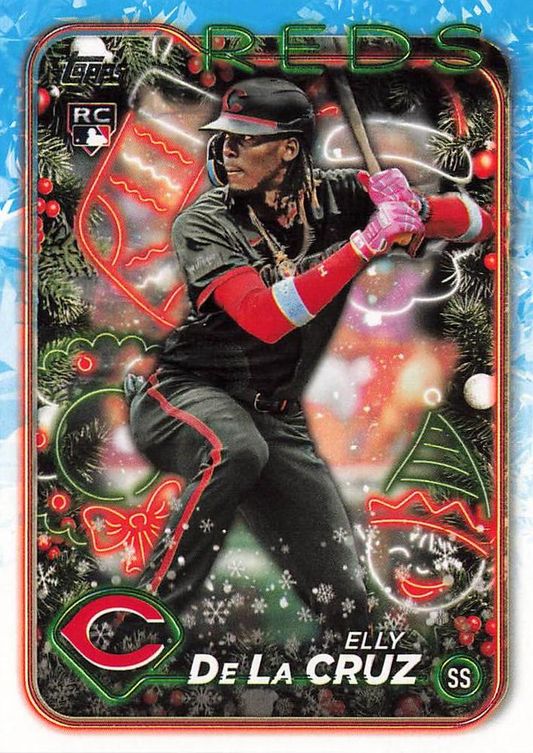 2024 Topps Holiday Elly De La Cruz RC Cincinnati Reds #H102