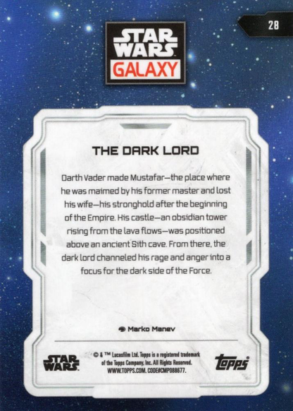 2024 Topps Chrome Star Wars Galaxy The Dark Lord #28