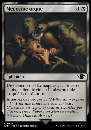 2023 Magic MTG Le Seigneur des Anneaux Médecine orque LTR #104