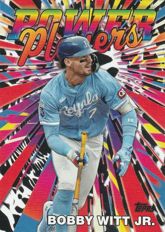 2025 Topps Series 1 Power Players Bobby Witt Jr. Kansas City Royals #PP-17