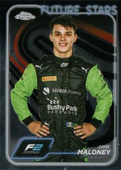 2024 Topps Chrome Formula 1 Zane Maloney F2D #25 Rodin Motorsport