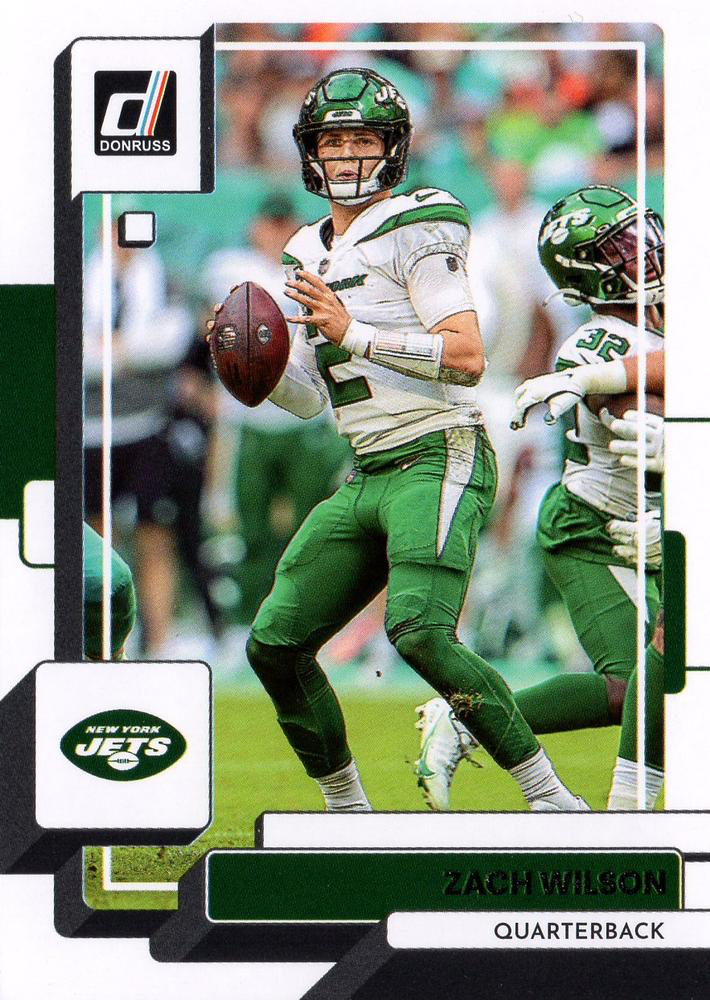 2022 Panini Donruss Zach Wilson #142 New York Jets