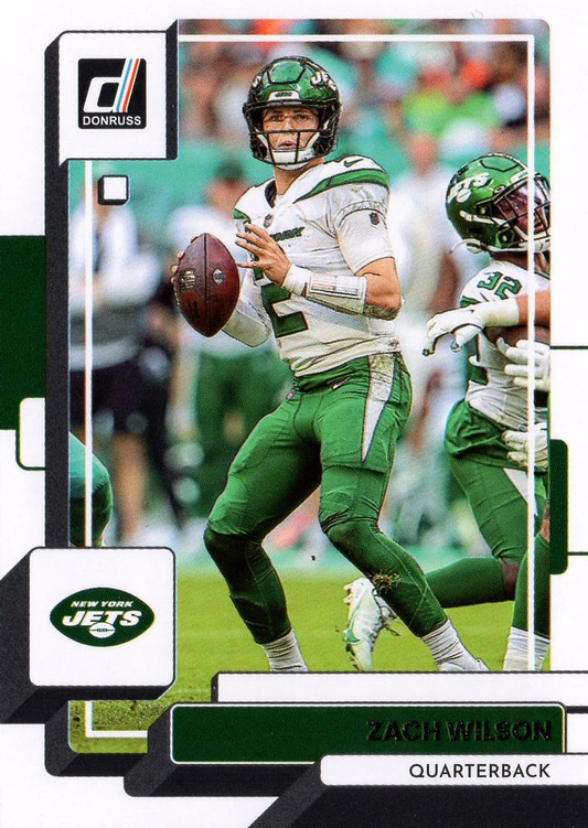 2022 Panini Donruss Zach Wilson #142 New York Jets