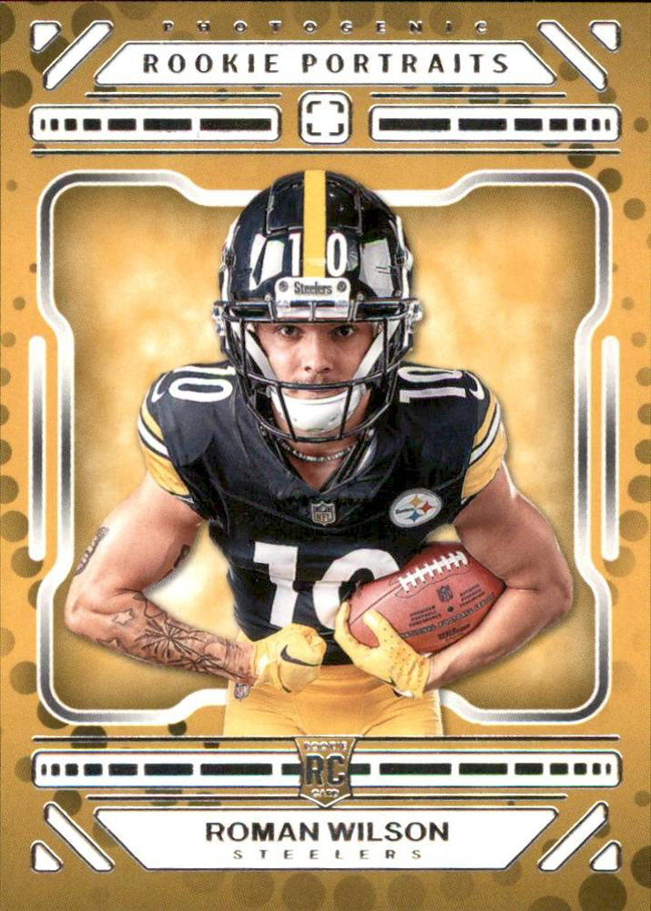 2024 Panini Photogenic Portrait RC Roman Wilson #166 Pittsburgh Steelers