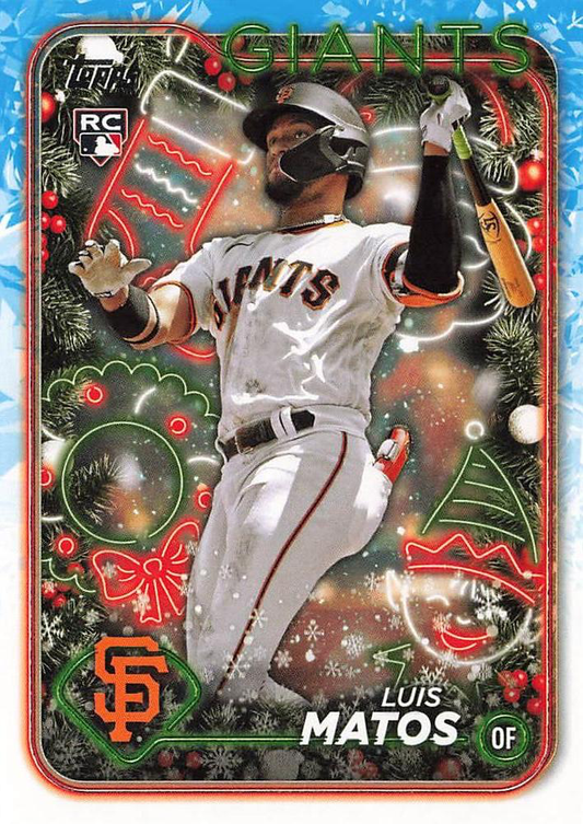 2024 Topps Holiday Luis Matos RC San Francisco Giants #H70