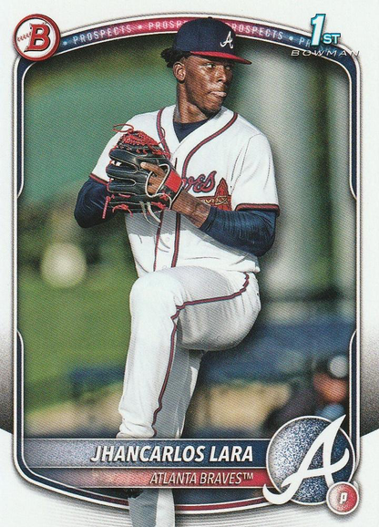 2025 Topps Bowman Paper Prospects Jhancarlos Lara 1st Atlanta Braves #BP-126