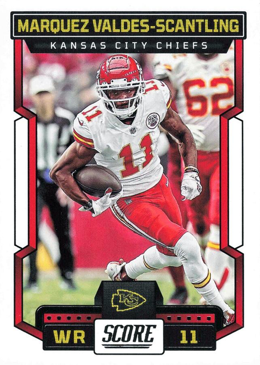 2023 Panini Score Football Marquez Valdes-Scantling Kansas City Chiefs #123