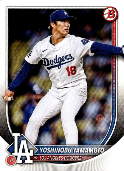 2025 Topps Bowman Yoshinobu Yamamoto Los Angeles Dodgers #18