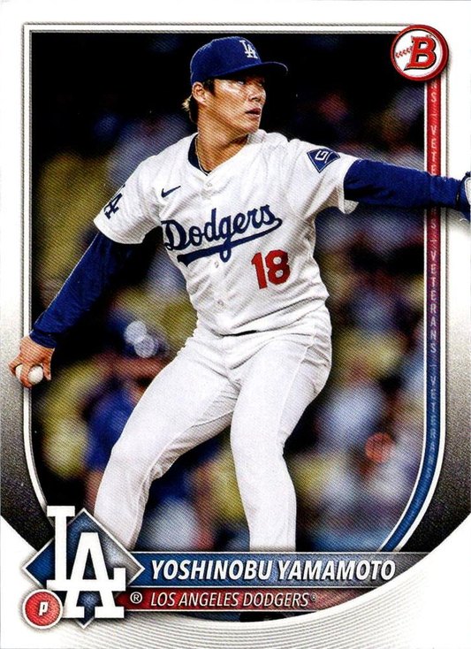 2025 Topps Bowman Yoshinobu Yamamoto Los Angeles Dodgers #18