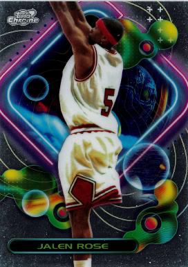 2023 Topps Chrome Cosmic Jalen Rose #142 Chicago Bulls