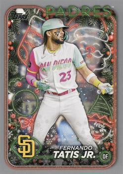 2024 Topps Holiday Silver Glitter Fernando Tatis Jr. San Diego Padres #H44