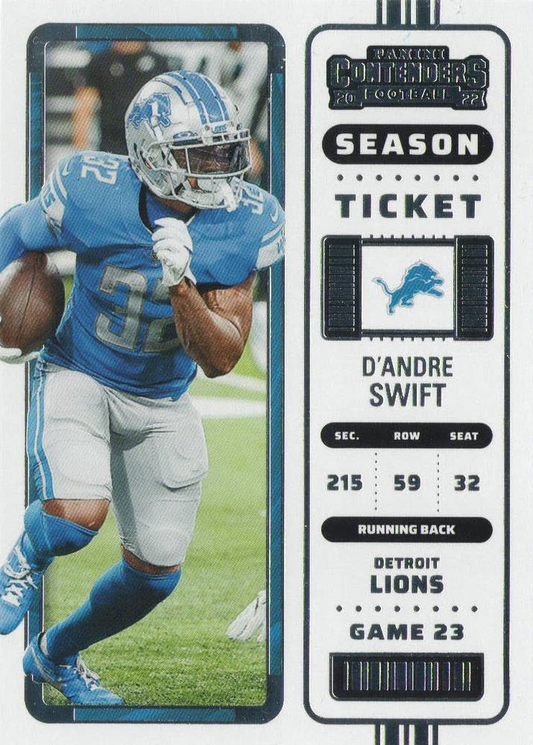 2022 Panini Contenders D'Andre Swift #35 Detroit Lions