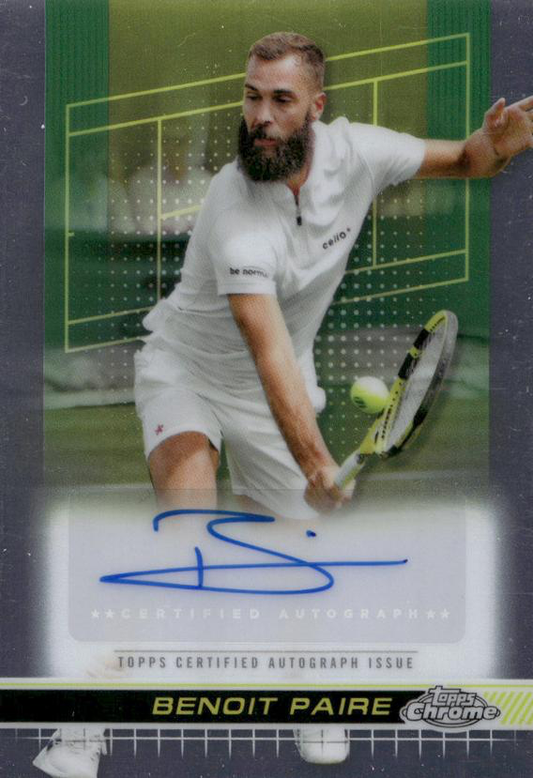 2024 Topps Chrome Tennis Autograph Benoit Paire #TCA-BPE
