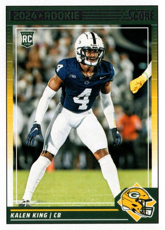 2024 Panini Score Football Kalen King Green Bay Packers #339 RC