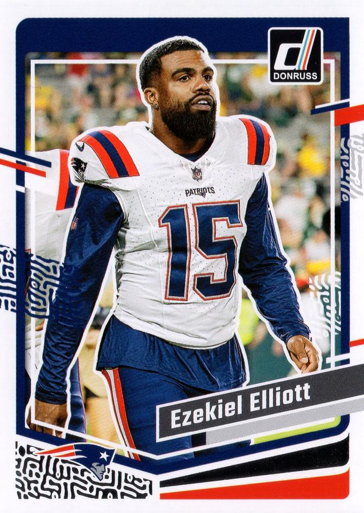 2023 Panini Donruss Ezekiel Elliott #201 New England Patriots
