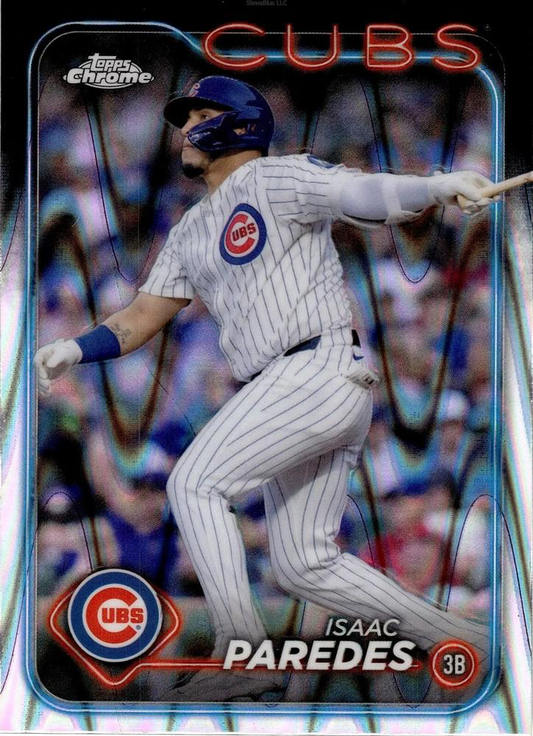 2024 Topps Chrome Update RayWave Refractor Parallel Isaac Paredes Chicago Cubs #USC52
