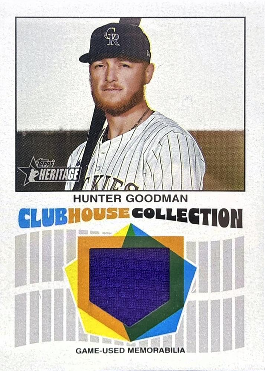 2026 Topps Heritage Clubhouse Collection Relic Hunter Goodman #CCR-HG Colorado Rockies