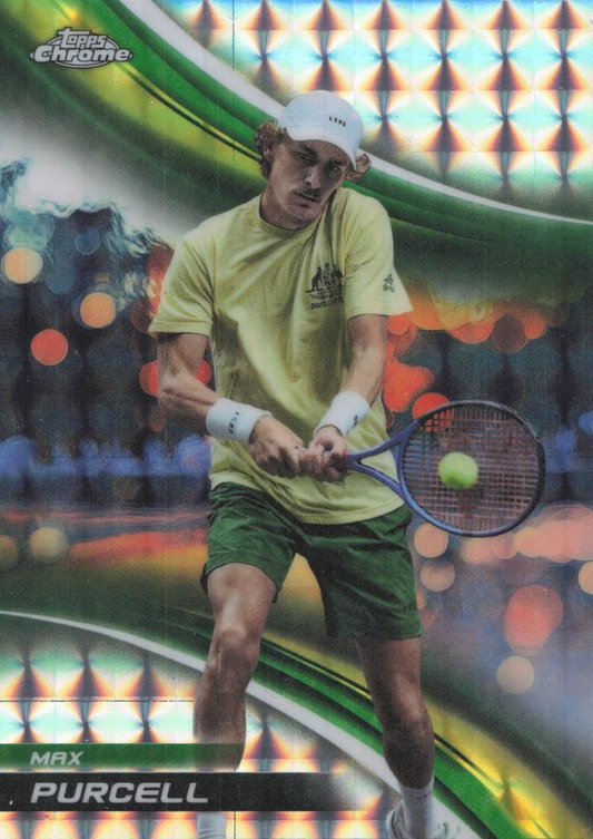 2025 Topps Chrome Tennis Geometric Max Purcell #120