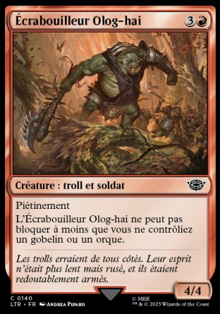 2023 Magic MTG Le Seigneur des Anneaux Écrabouilleur Olog-hai LTR #140