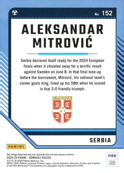 2024 Panini Donruss Aleksandar Mitrovic #152 Serbia