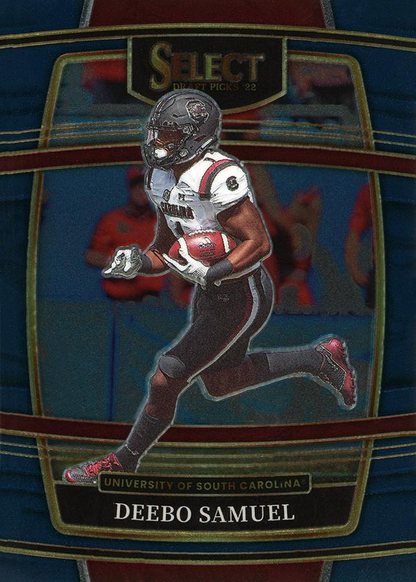 2022 Panini Select Draft Picks Blue Deebo Samuel #89 South Carolina Gamecocks