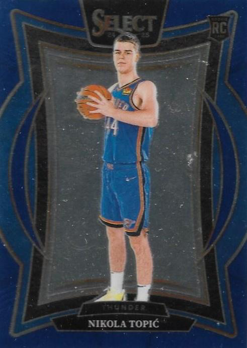 2024 Panini Select Nikola Topic RC Blue #89 Oklahoma City Thunder
