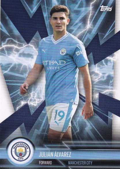 2023 Topps Manchester City Fan Set Super Electric Julián Álvarez #MANS-1