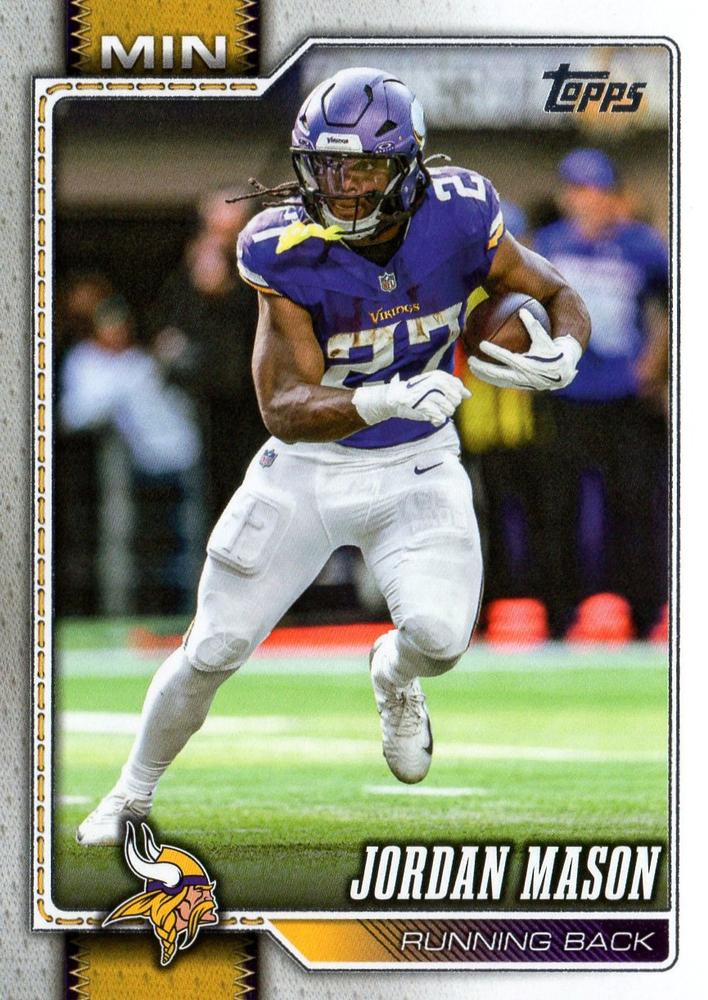 2026 Topps Flagship Jordan Mason #130 Minnesota Vikings