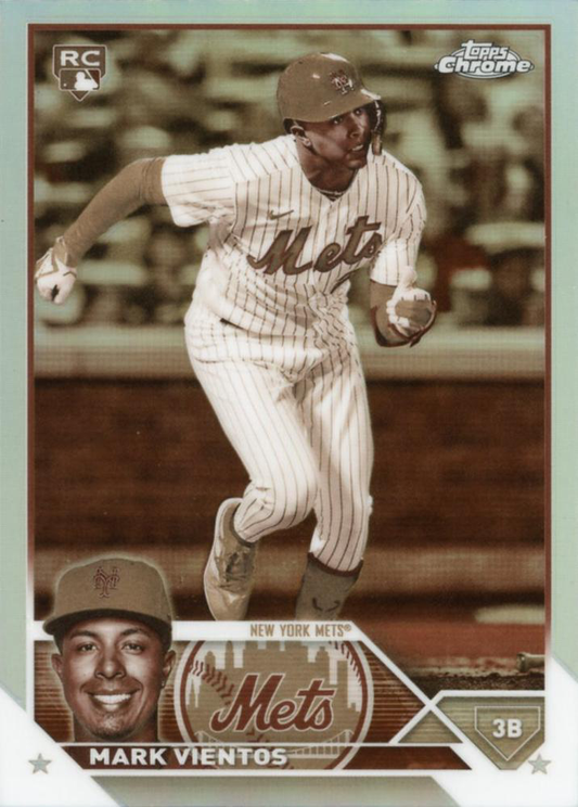 2023 Topps Chrome Sepia Refractor Parallel Mark Vientos RC New York Mets #8