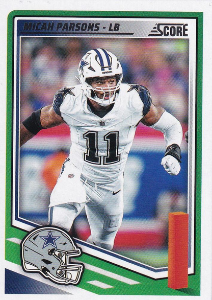 2025 Panini Score Micah Parsons #226 Dallas Cowboys