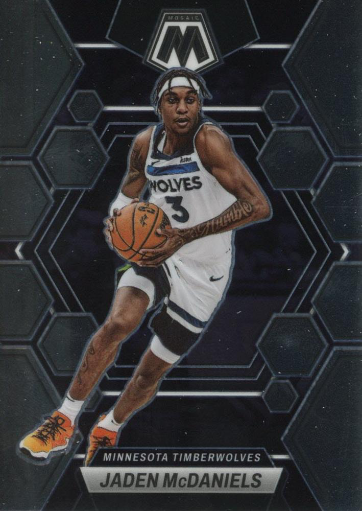 2022 Panini Mosaic Jaden McDaniels #58 Minnesota Timberwolves