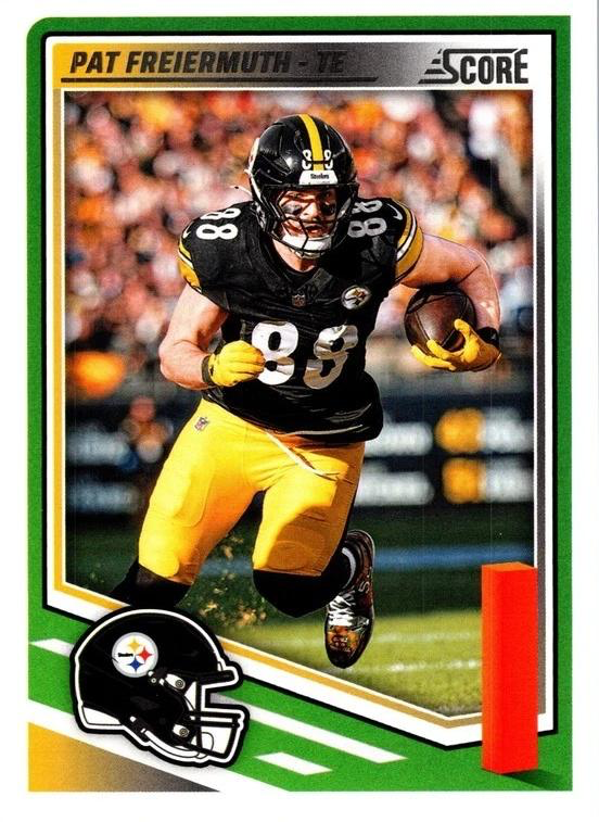 2025 Panini Score Pat Freiermuth #90 Pittsburgh Steelers