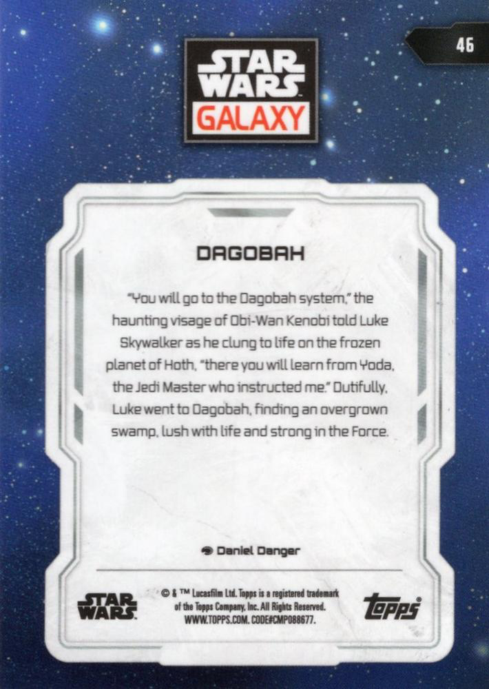 2024 Topps Chrome Star Wars Galaxy Dagobah #46