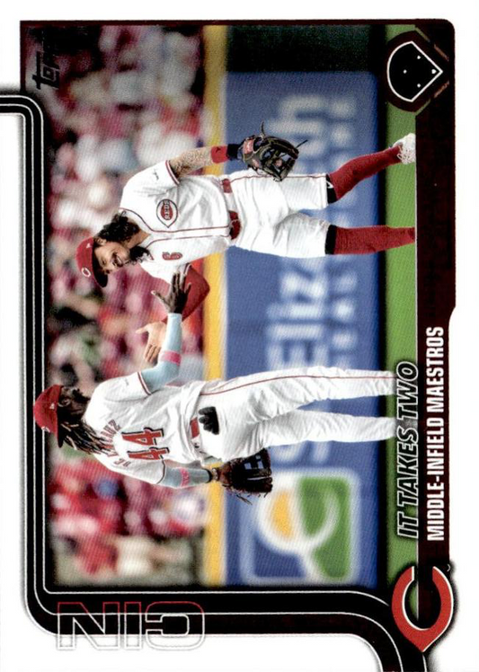 2025 Topps Series 1 Combo Card/Checklist Elly De La Cruz Cincinnati Reds #295