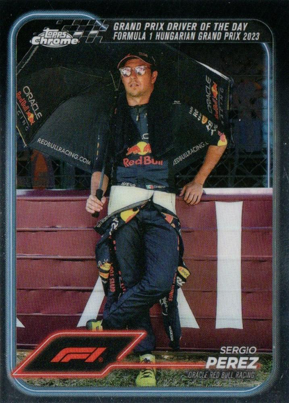 2024 Topps Chrome Formula 1 Sergio Perez DD #169 Red Bull Racing