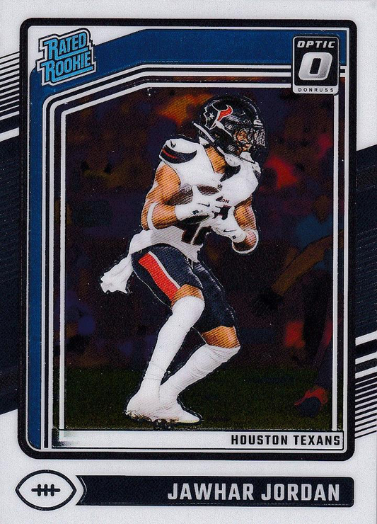 2024 Donruss Optic Football Rated Rookie Jawhar Jordan RC Houston Texans #247