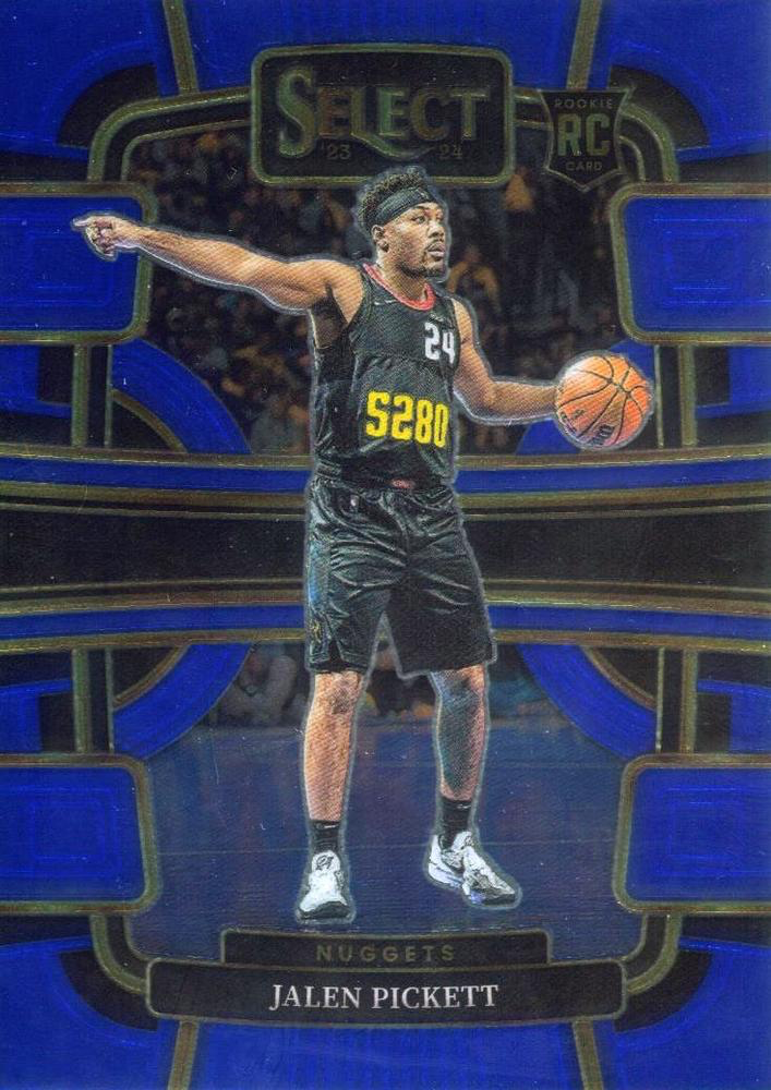 2023 Panini Select NBA Blue Jalen Pickett RC #68 Denver Nuggets