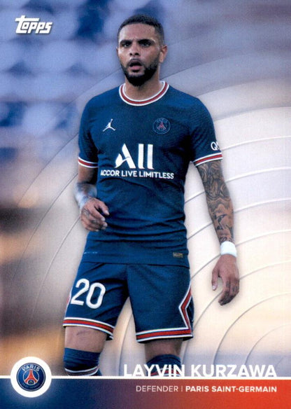 2021 Topps PSG Team Set Layvin Kurzawa #7 Paris Saint-Germain