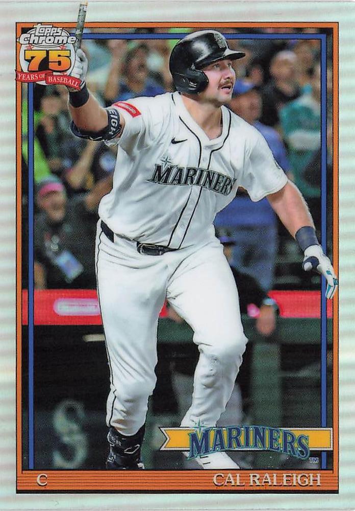 2026 Topps Chrome 1991 35th Cal Raleigh #91CB-4 Seattle Mariners
