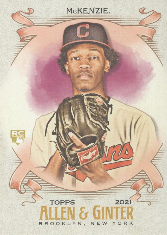 2021 Topps Allen & Ginter Triston McKenzie RC Cleveland Guardians #283